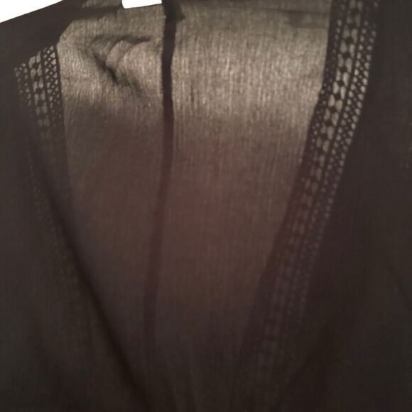 Michael Stars black tie front kimono - Picture 6 of 7